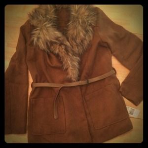 Faux fur coat- new w/ tags