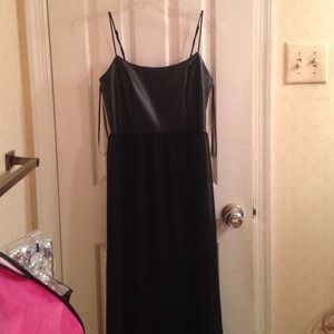 Black maxi dress