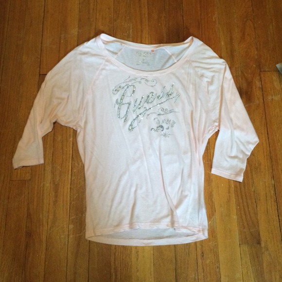 Guess light pink shirt