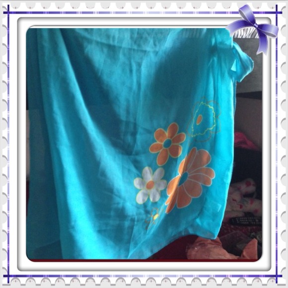 🎁w/Swim set PurchaseWrap Sarong Skirt, Blue 😍 - Picture 1 of 2