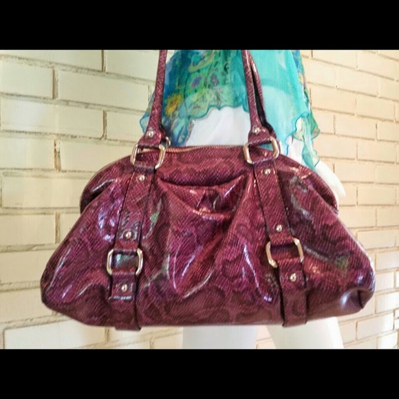Awesome Purple Snakeprint Hobo bag by THE LIMITED - Picture 2 of 4