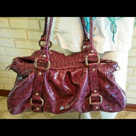 Awesome Purple Snakeprint Hobo bag by THE LIMITED - Picture 4 of 4