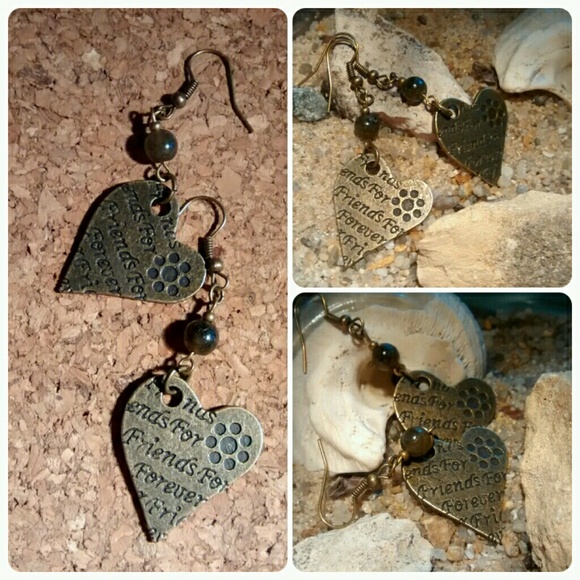 Friends Forever Heart earrings