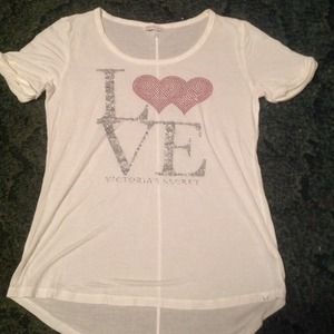 Victoria Secrete soft white t-shirt