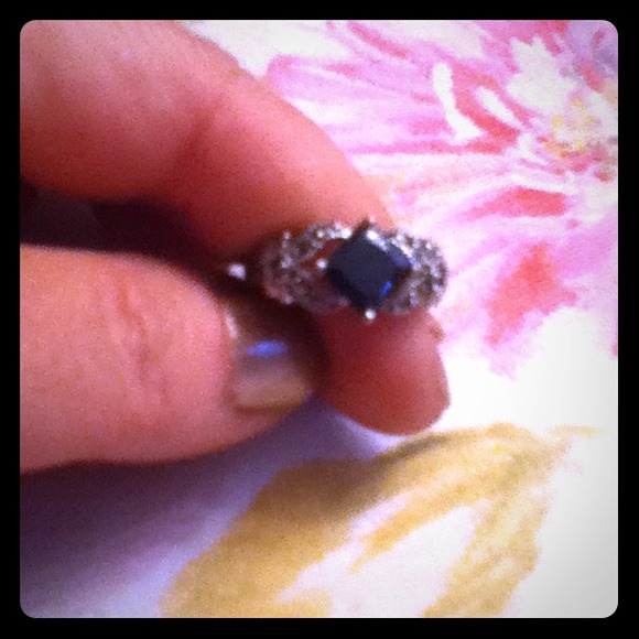 Black Onyx and Marcasite Ring