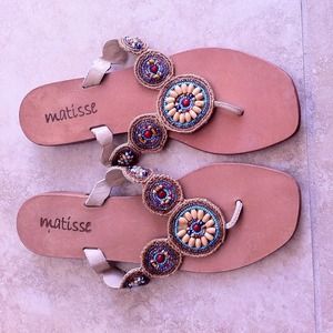 Boho Beaded Sandals