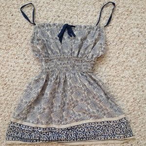 Empire waist tank with a flowy bottom