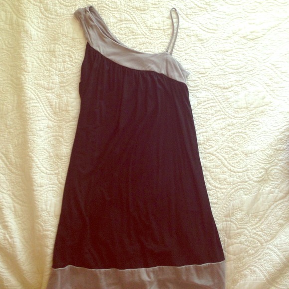 Black and gray dress