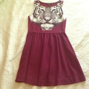 Burgundy dress