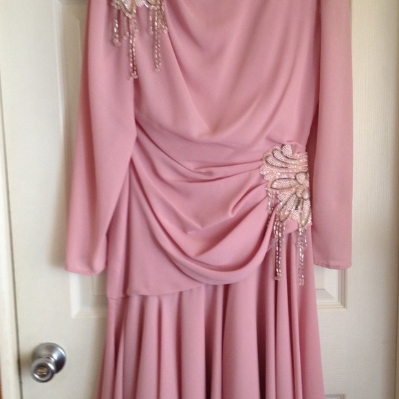 Elegant Fancy blush evening dress - Picture 1 of 4