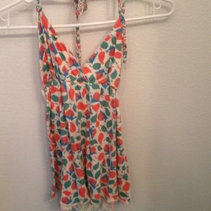 Cute snail pattern halter top