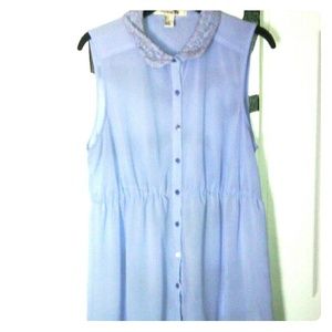 Floral Collar Print Dress