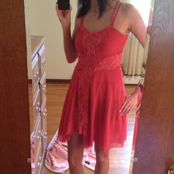 Gimmicks by BKE coral dress size 4