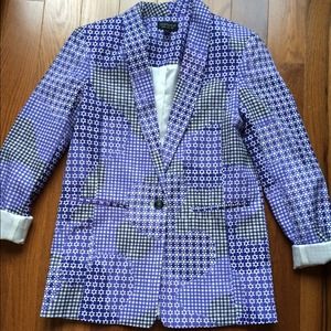 Topshop printed blazer