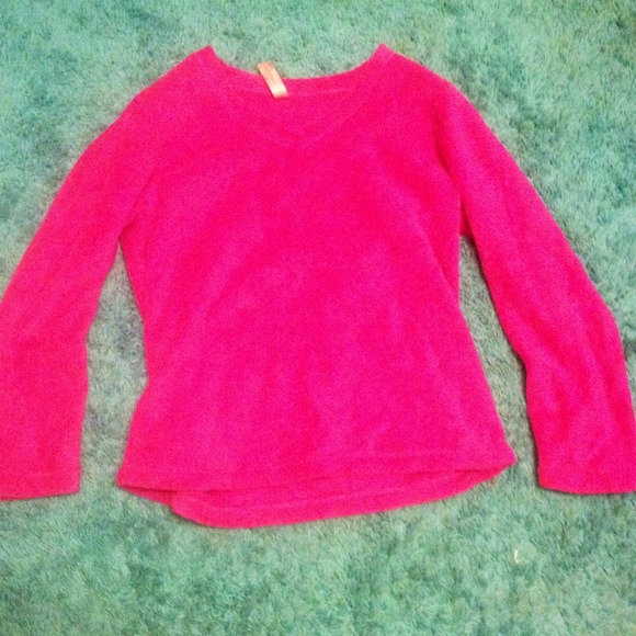 Fuzzy Pink Pajama Shirt