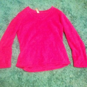 Fuzzy Pink Pajama Shirt