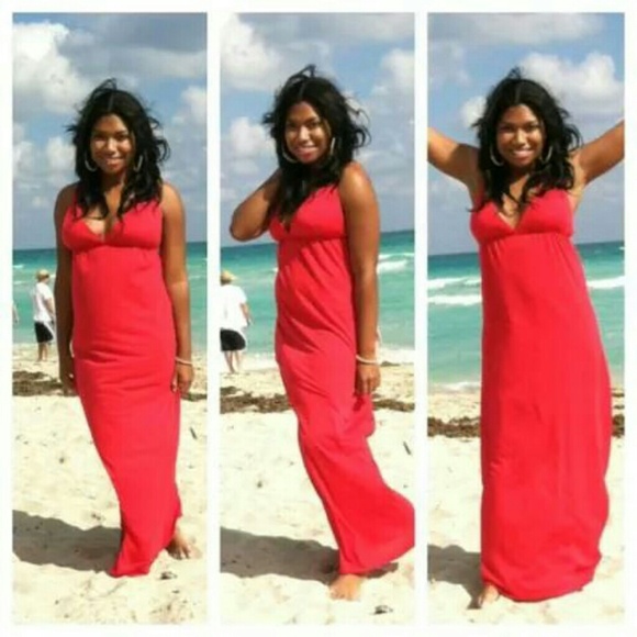 Red Racer back Sundress