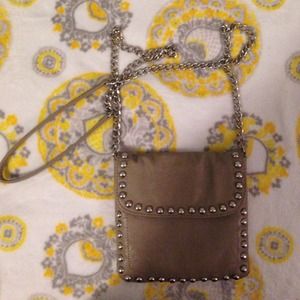 Taupe crossbody purse