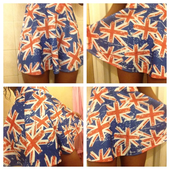 British flag skater skirt!