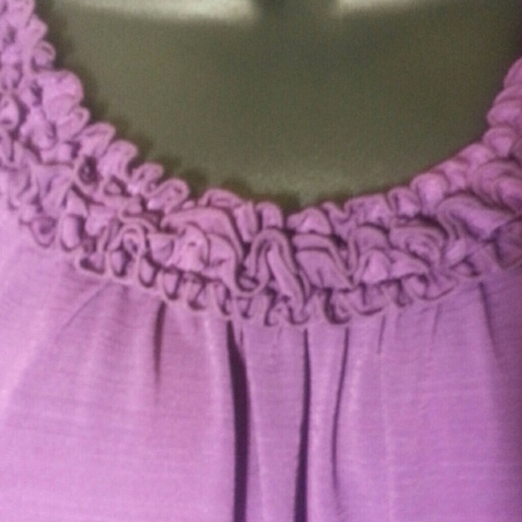 SOLD-Beautiful Eggplant Blouse - Picture 3 of 3