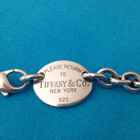 π― PLEASE RETURN TO TIFFANY & CO OVAL NECKLACE 925 - Picture 2 of 4