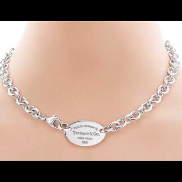 π― PLEASE RETURN TO TIFFANY & CO OVAL NECKLACE 925 - Picture 4 of 4