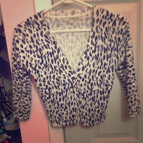 Forever 21 cheetah cardigan