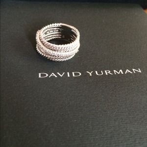 David Yurman Sterling Silver/Diamond Ring