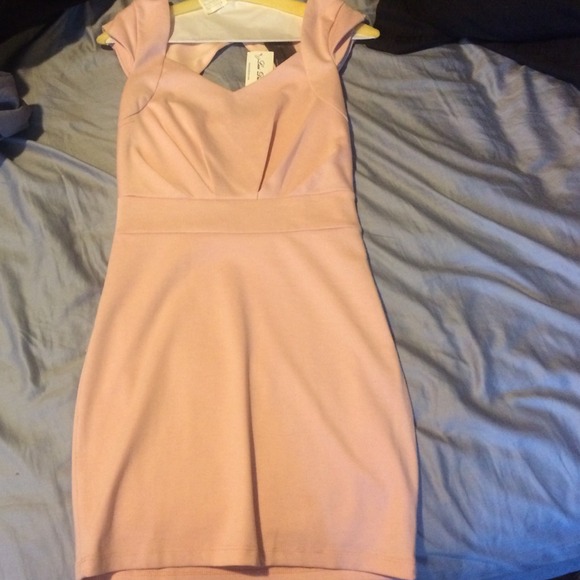 Baby Pink boutique mini dress