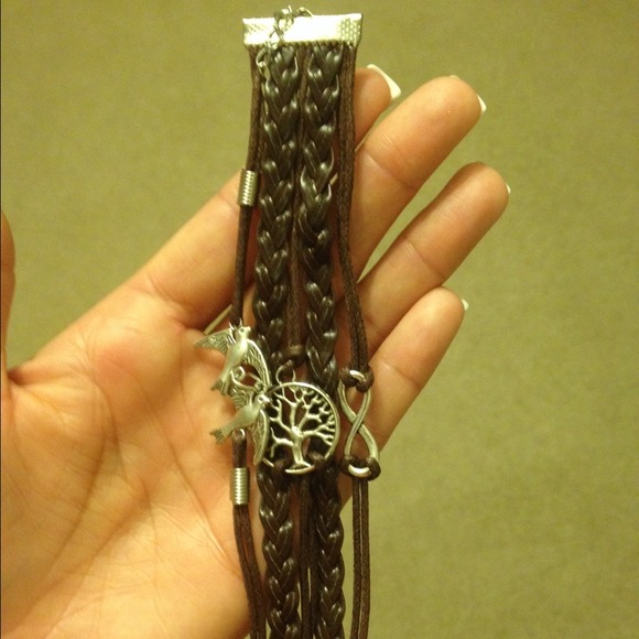 Bird and tree bracelet five layer bracelet