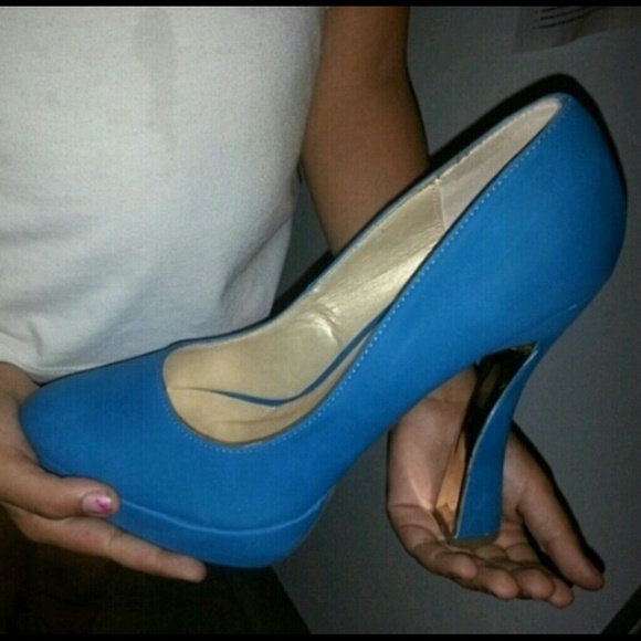 Auqa blue 6' heels - Picture 1 of 4