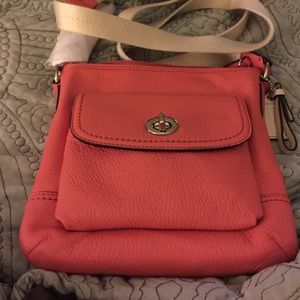 COACH LEATHER CROSSBODY in TEAROSE NEW PRICE