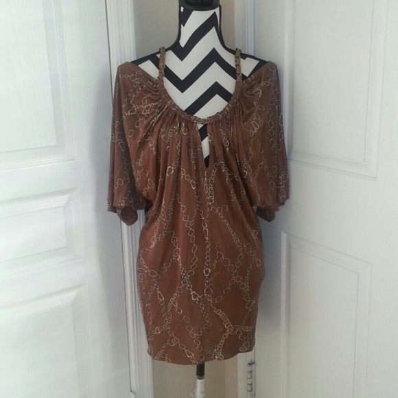 Sky Chain Open Shoulder Dress