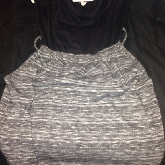 wetseal black/grey dress