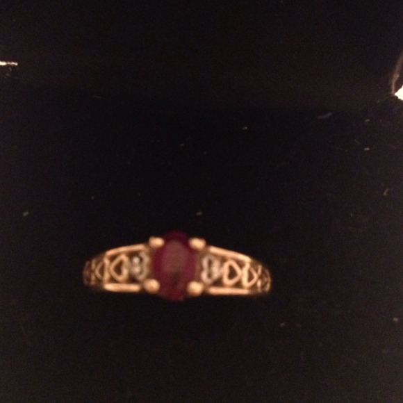 Sold in bundle Ruby Ring on gold band