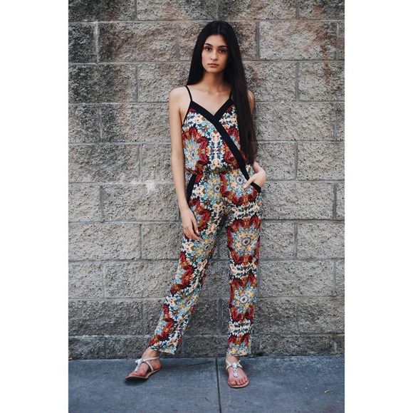 Bundle- feelings romper and tie dye pants