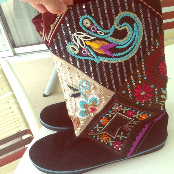 Sugar from journey's sequin boots