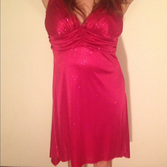 Glittery Red Dress