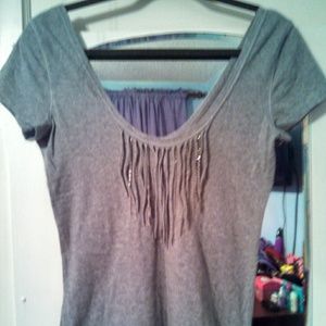 A&F low scoop top L