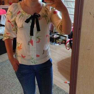 Cream colored blouse