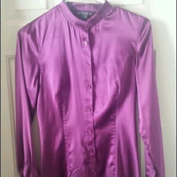 Purple silk Ax top
