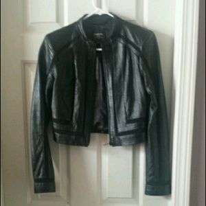 Leather bebe jacket