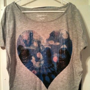 New Aeropostale Heart Top M