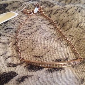 Michael Kors Matchstick Line Bracelet in Rose Gold