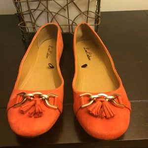 Love couture orange flats