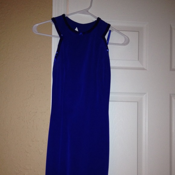 Royal blue party dress