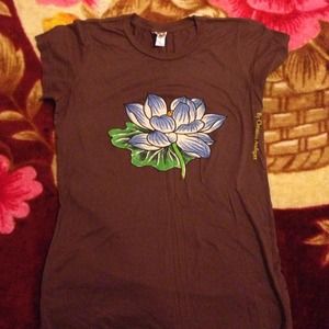 Ed hardy brown shirt.