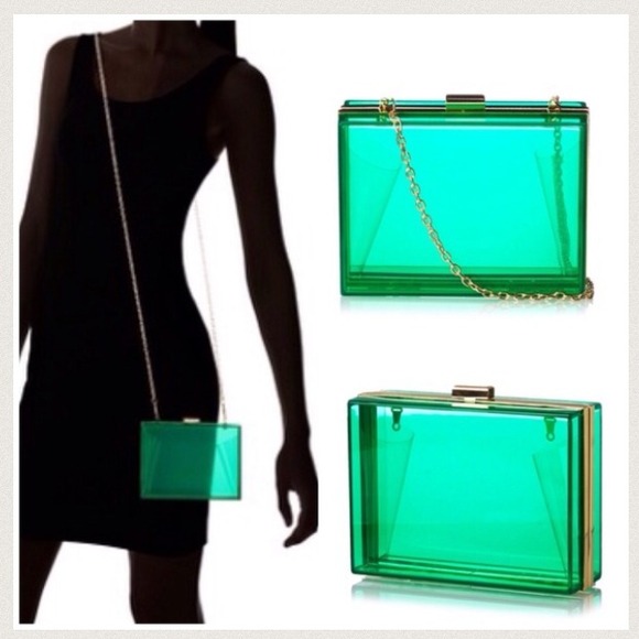 Clutches & Wallets - LUCITE CLUTCH (GREEN BAY FANS!!) 💚💚