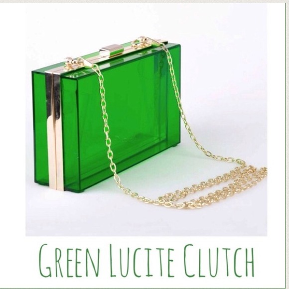 LUCITE CLUTCH (GREEN BAY FANS!!) 💚💚 - Picture 2 of 2