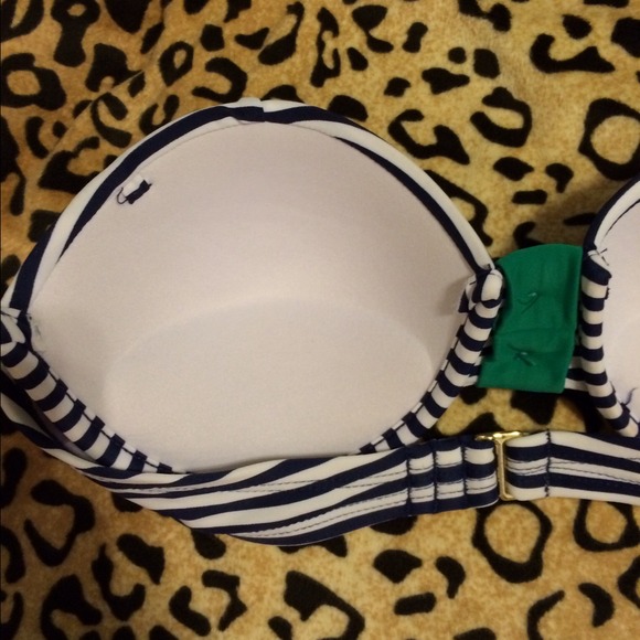 Blue Striped Swimsuit - Picture 3 of 3